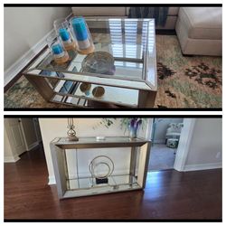 Z Gallerie matching coffee table and console table set