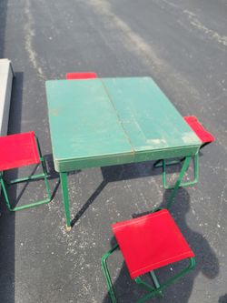 Vintage  coleman  camping  set