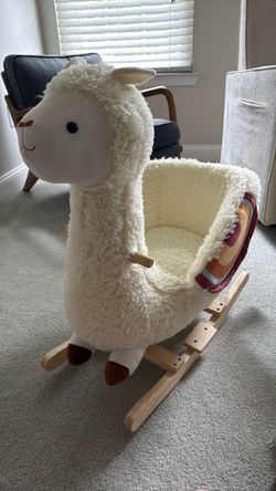 Llama Plush Rocking Horse Toddler Toy
