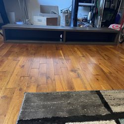 Grayish mountable (floating) tv stand  60in 