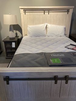 Queen Bed Frame and Box Spring Mattress Foundation