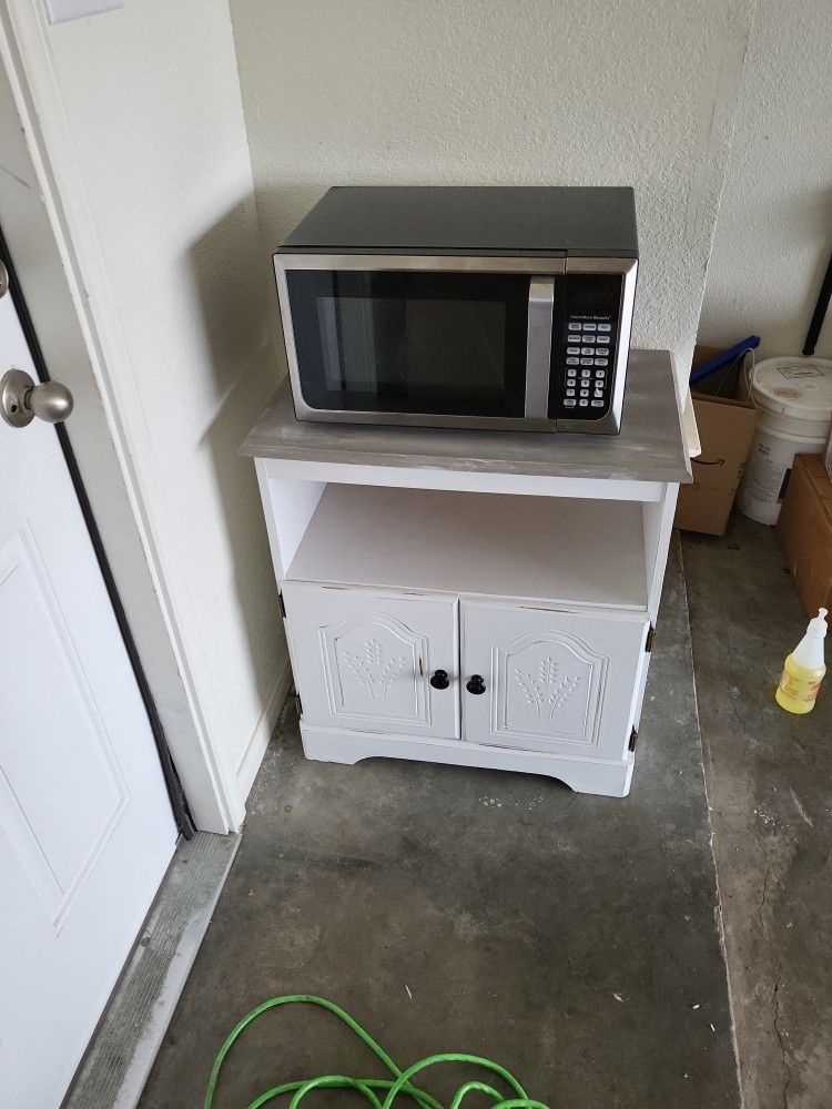 Microwave Stand+ Microwave 