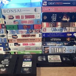 Kids,animation,Drama,comedy and other genres movie lot of 44 VHS Tapes UNTESTED
