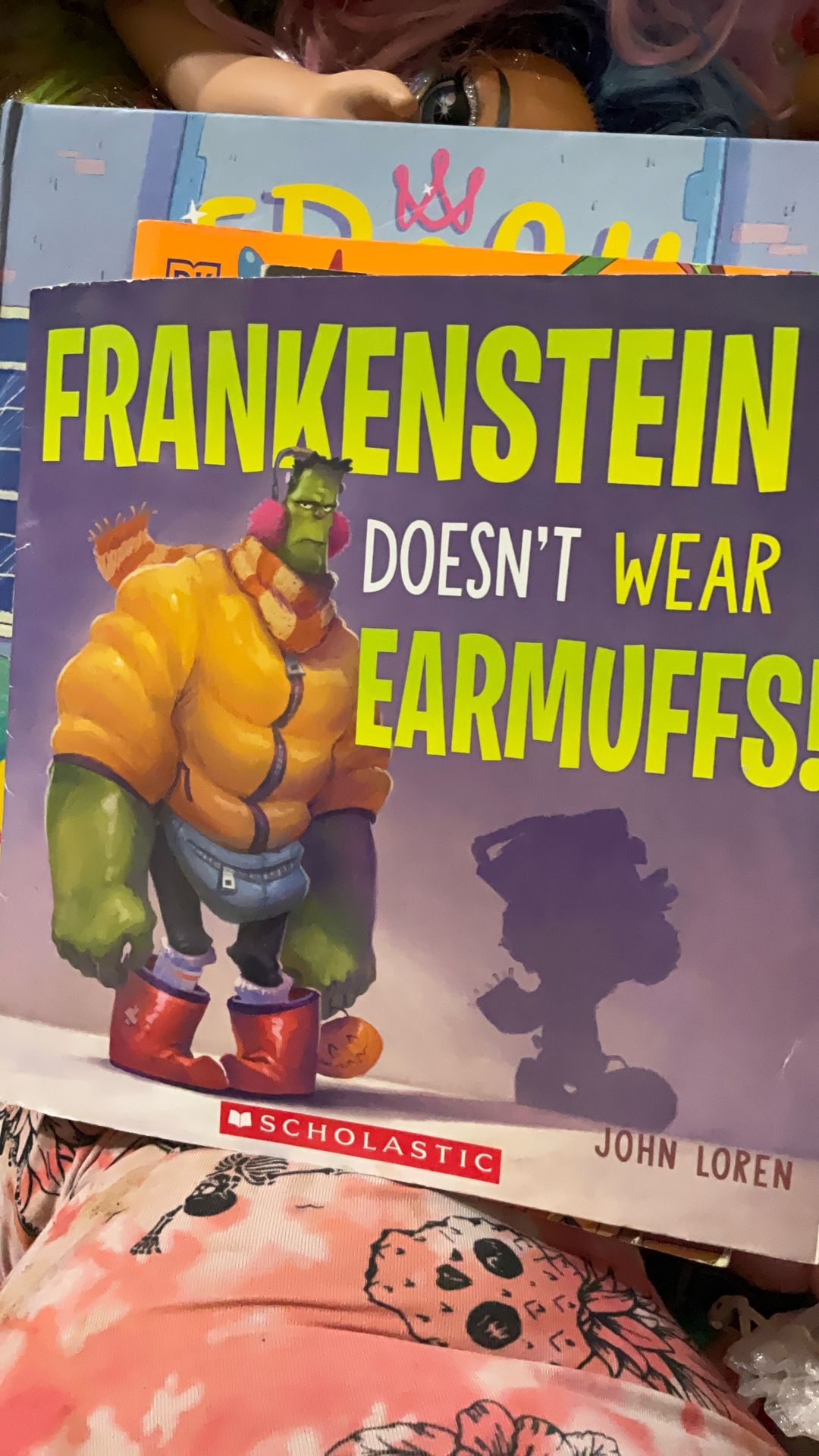 Frankenstein doesn’t wear earmuffs book