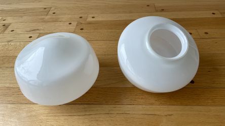Vintage Milk Glass Ceiling Light Shades
