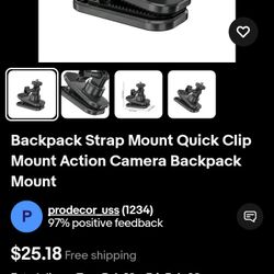 Magnetic Backpack Mount