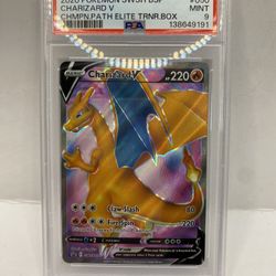 2020 Pokemon SWSH BSP Charizard V #50 Champions Path ETB Promo PSA 9 MINT