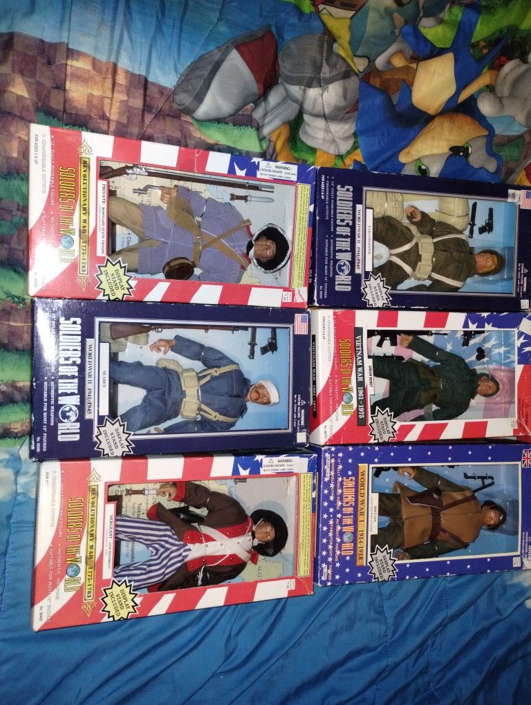 6 Civil War action figures