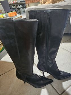 Nine West Black Boots Size 8 1/2