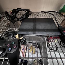 Ps2 Slim W Control And Cables 