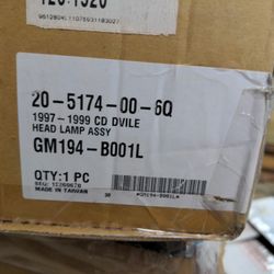 97-99 Left Headlight Assmy Cadillac DeVille 