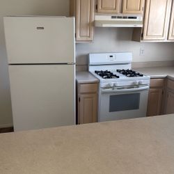 Fridge and Gas Stove