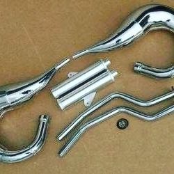 New chrome banshee Shearers, small bore, in frames, pipes for sale