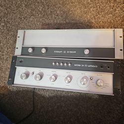 Crown amplifier and preamp  works perfectly