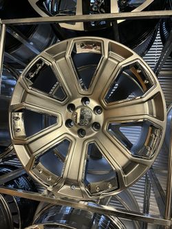 24 Inch Grey And Chrome Wheels Rims Tires