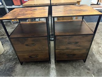 2 Side Tables w/ Drawers