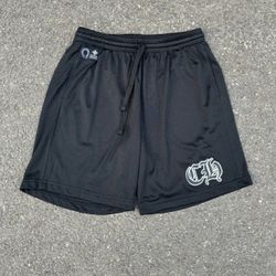 Chrome hearts mesh black jersey shorts