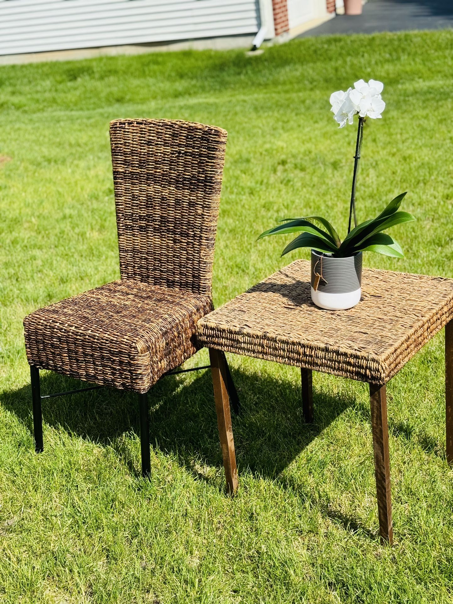 Outdoor Wicker 2 pc Set