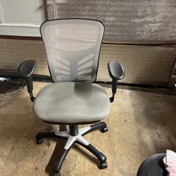 Grey Office Chair Multi Adjustable Will Deliver!