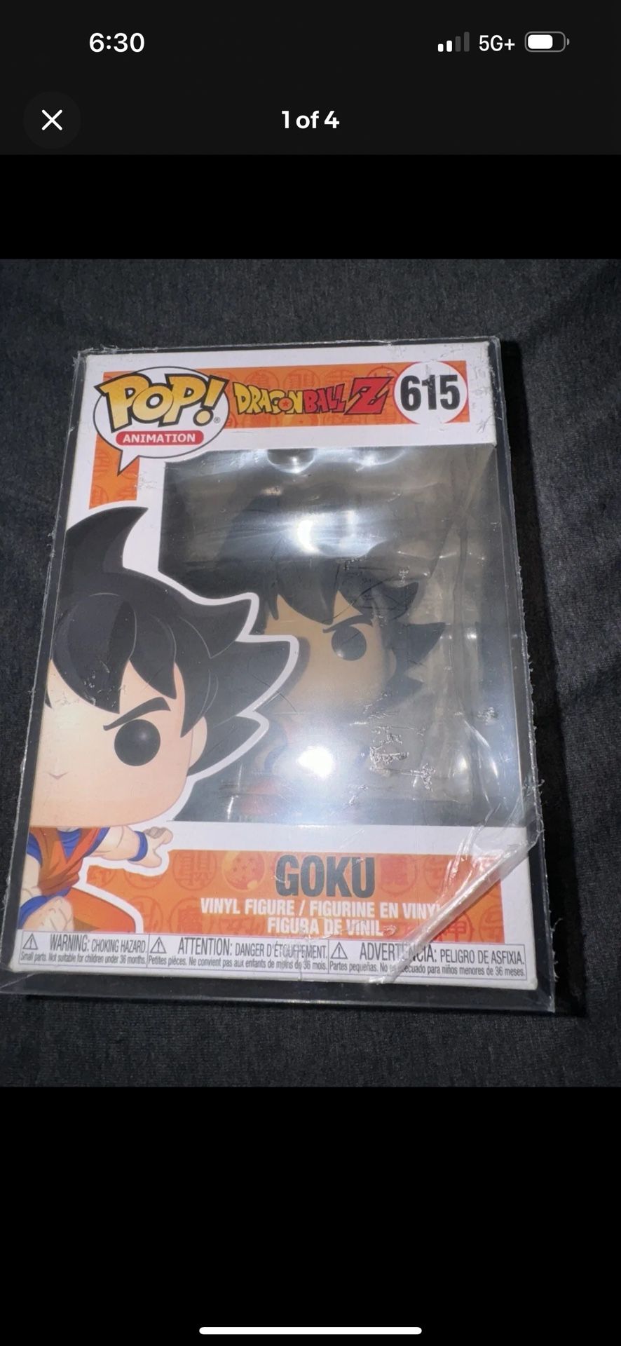 Funko Pop Goku #615 Dragon Ball Z Anime Animation Vinyl Figure (Protector)