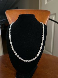 Sterling silver rope chain