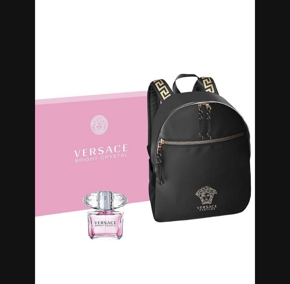 Perfume Gift Set —Versace Backpack And Perfume