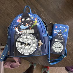 Peter Pan Lounged Backpack And Wallet 