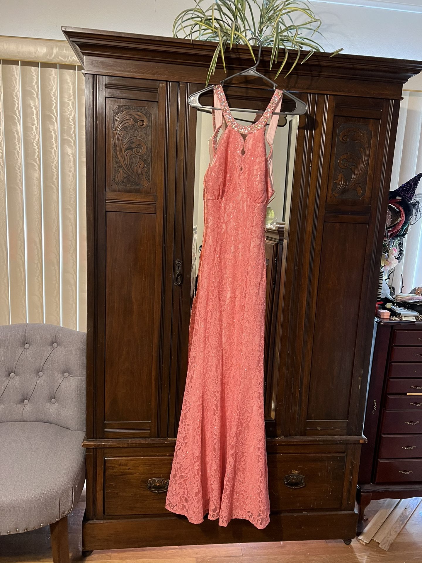 Brand New Tags Attached Pretty Pink Evening Gown Prom Bridesmaids Dress Brand New Beautiful 🤩 Size 5/6