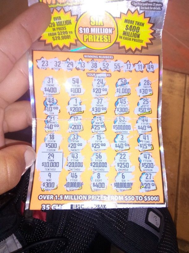 400 Million Money Mania Lotto Ticket For Sale