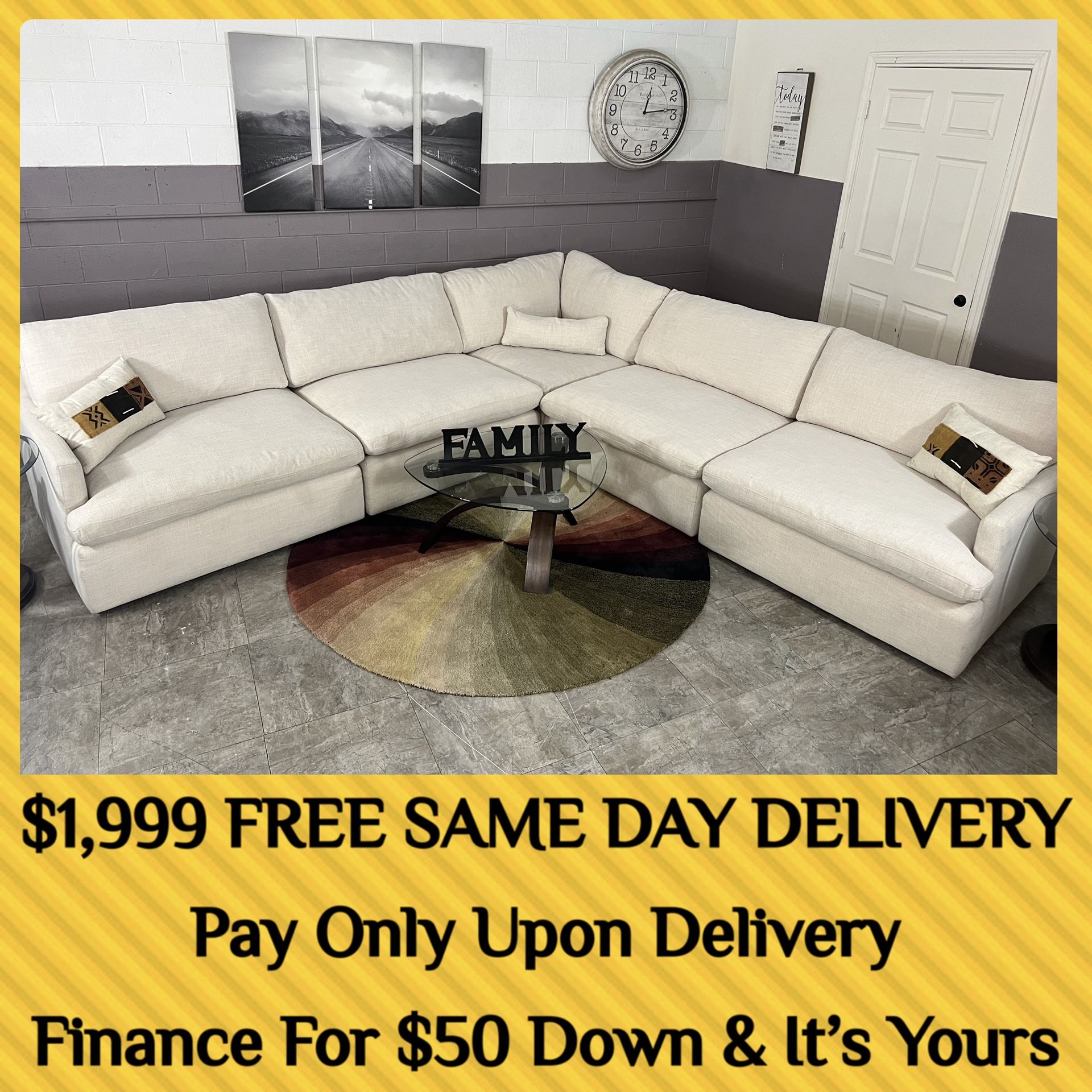 sectional sectionals beige cream cloud white couch couches