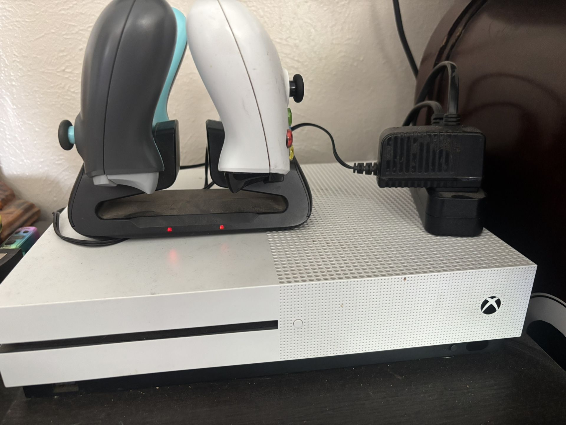 Xbox One And Two Controllers