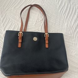 Anne Klein Women’s Black And Brown Tote Bag 