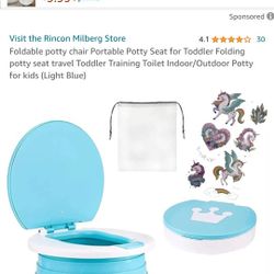 134 Size 6 Diapers & Unused portable Potty