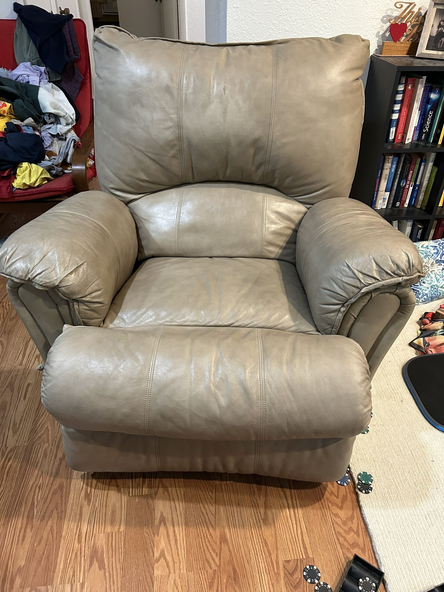 Leather Rocking Recliner Chair