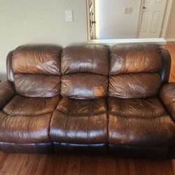 Free Leather Reclining Sofa