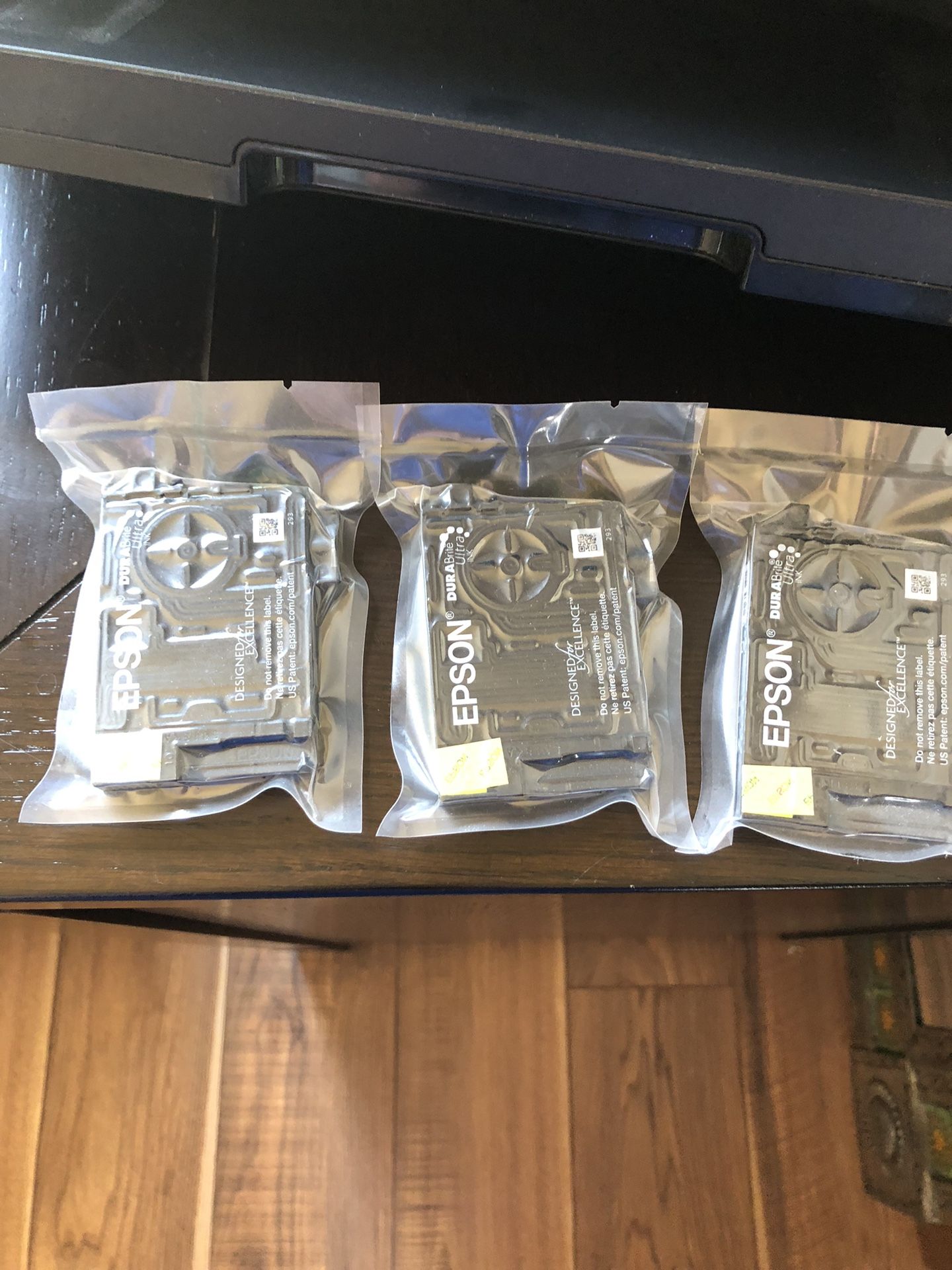 3 Epson 220 Black Ink Cartridges