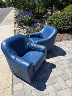 Free Leather Swivel Barrel Chairs