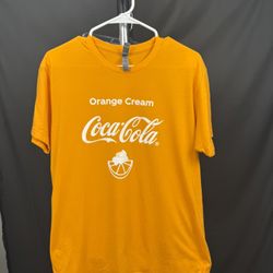 Coca-Cola Orange Cream Promo T-Shirt – Medium – Bright Orange
