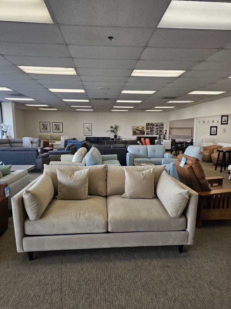 Fabric Sofa With Removable Cushions
