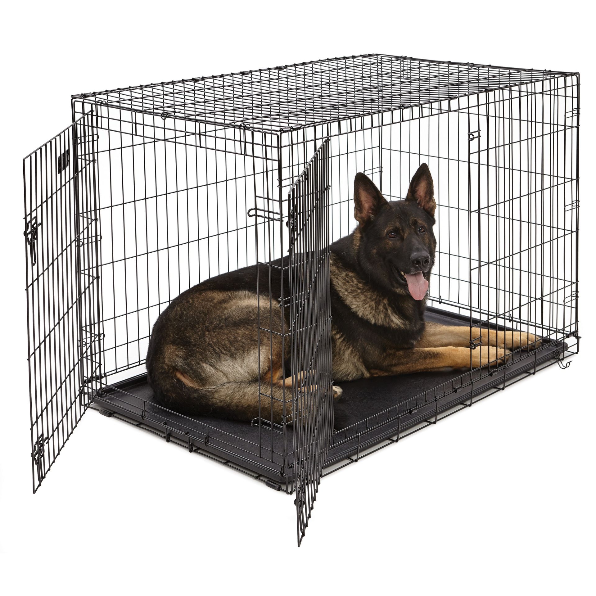 48 inch double door dog crate