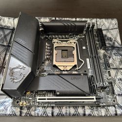 MSI MEG Z490I UNIFY Gaming Motherboard - Mini-ITX (LGA 1200, Intel 10th Gen, M.2, DDR4, Wi-Fi 6, Thunderbolt 3)