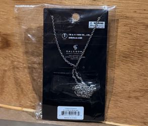 Salesone Godzilla 3D Pendant Charm Necklace Silver Tone Metal Cable Chain