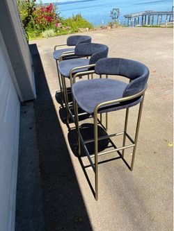 3 WEST ELM Barstools… can deliver