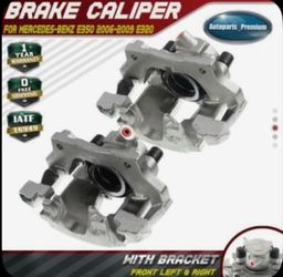 Pair Front&Rear Brake Calipers With Bracket