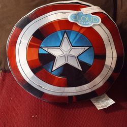 2024 Captain America Shield 15" Travel Cloud Pillow Brand New with Tags