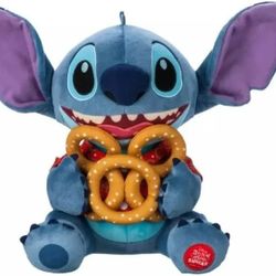 Disney authentic Stitch Attacks Snacks Plush Pretzel January Limited 1/12