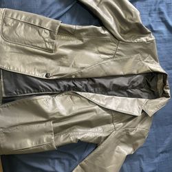 Grey Leather Jacket