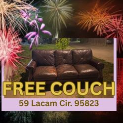 FREE LEATHER COUCH !!