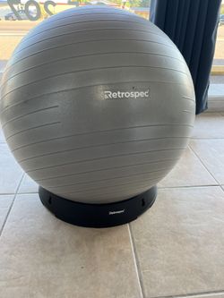 Retrospect Exercise Ball With Stand