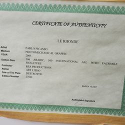 Picasso Print With Stand